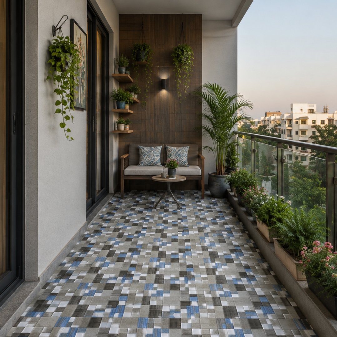 AL Talc 120 Geometrical Balcony / Terrace - My Home Studio